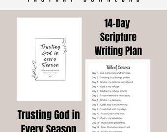 Trusting God in Every Season KJV Scripture Writing Plan