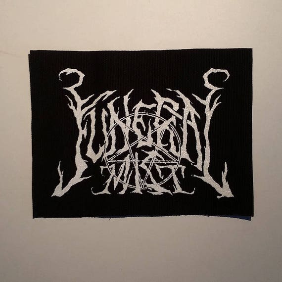 Funeral Mist Patch White Logo Black Metal Etsy