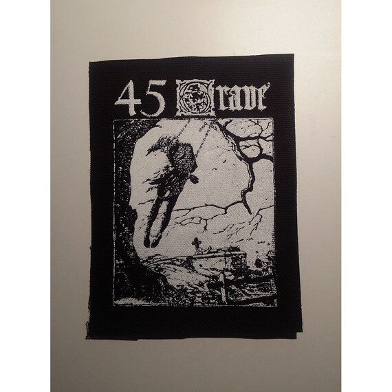 45 Grave Patch Goth Post Punk Death Rock Etsy