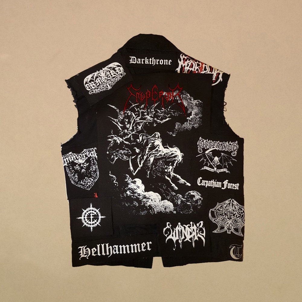 Emperor backpatch black metal back patch Etsy