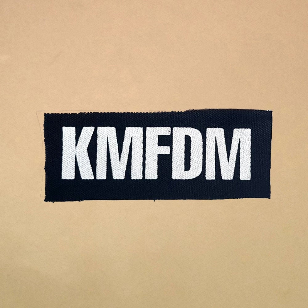 KMFDM HIGH QUALITY IRON ON PATCHES KMFDM HIGH QUALITY IRON ON PATCHES