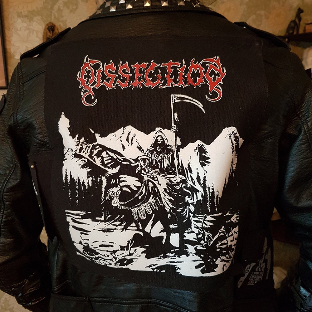 Dissection backpatch black metal back patch Etsy