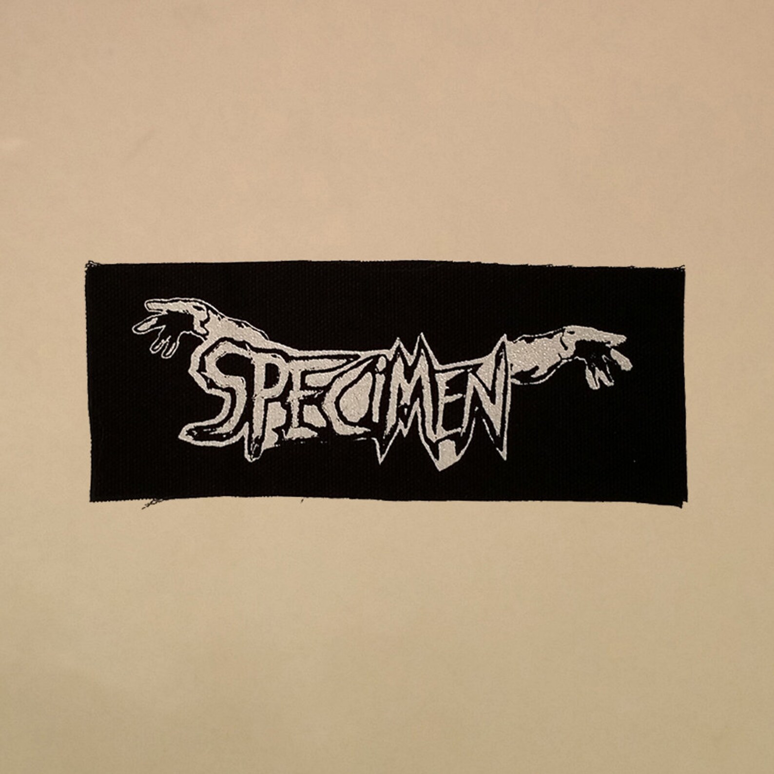 Specimen patch white logo goth rock deathrock post punk Etsy