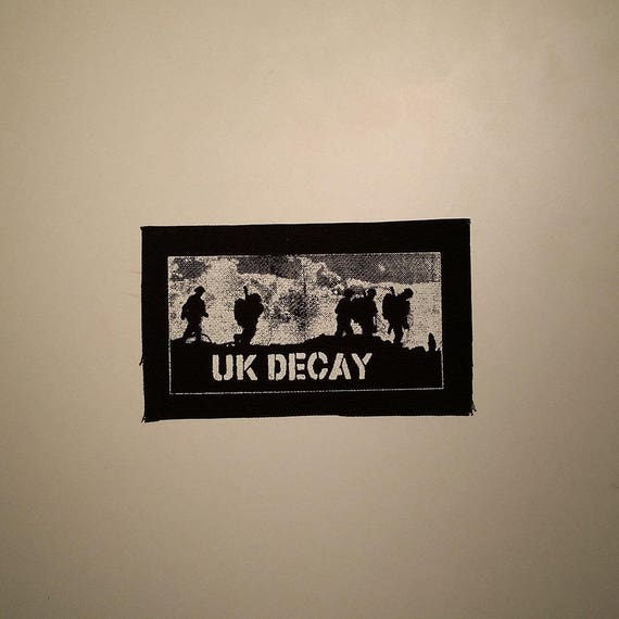 Uk Decay Patch Goth Post Punk Death Rock Batcave Etsy