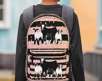 Livestock Show Backpack in Any Show Animal