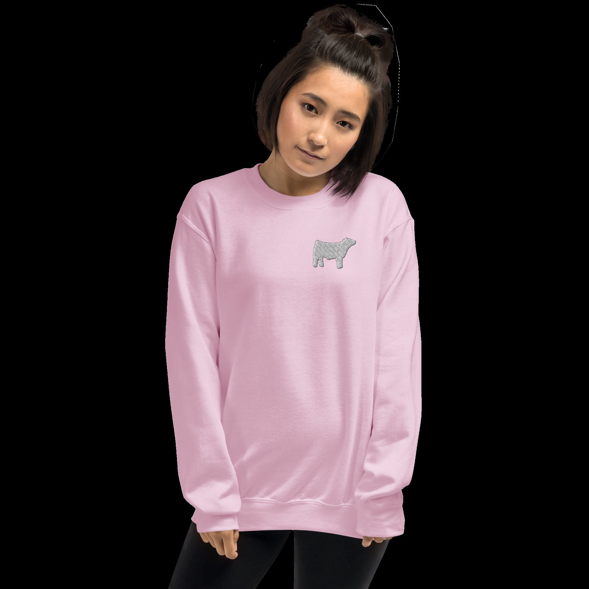 Festive Steer Graphic Sweatshirt main image 1