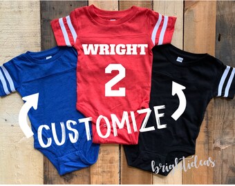 custom baby football jersey