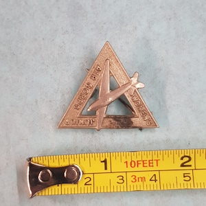 vintage womens junior air corps ww2 military organisation badge cap badge piece rare 30s 40s