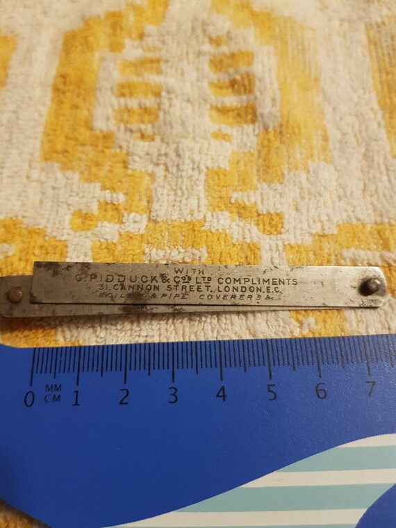 Antique steel metal victorian ruler foldable measuring piece | Etsy
