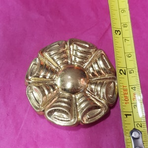 vintage mid century brass flower art deco brooch piece statement item brooch 1920s 30s