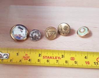vintage antique buttons job lot raf military crystal 1900s pre 1943 ww2 items kitsch collection haberdashery