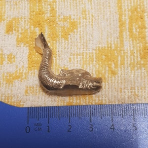 vintage 1950s metal fish curios figure malta? souvenir piece holiday item retro piece animal