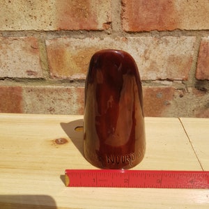 antique 1920s dutch pottery ship coal scuttle funnel piece unusual industrial souvenir piece