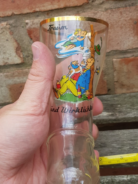 Vintage Duits glas boot bier glas item - België