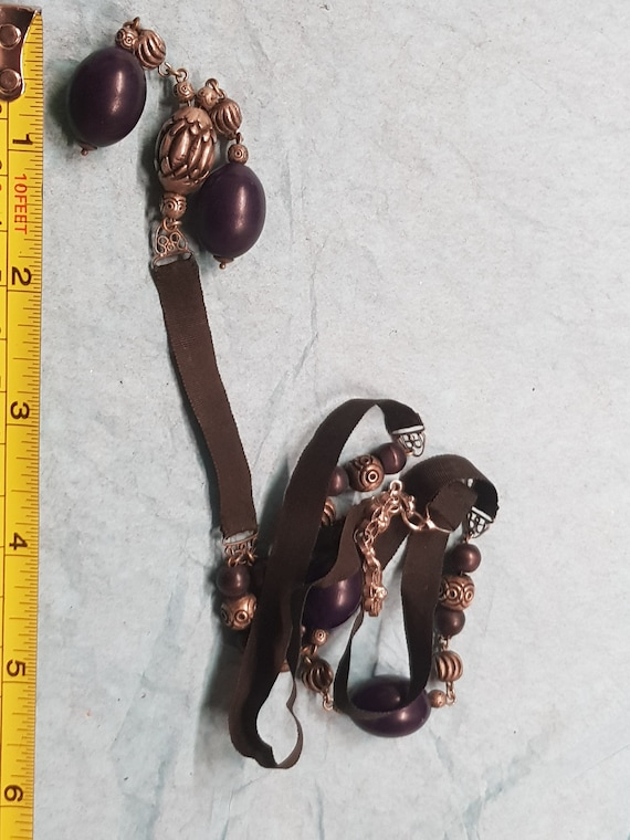 vintage arabic choker necklace silver unusual 1930s 40s charm item souvenir piece jewellery beaded