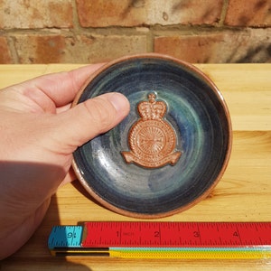 vintage studio pottery raf leconfield yorkshire wolds piece unusual mid century modern item handmade coin dish
