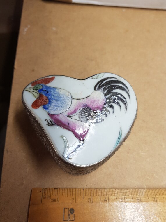 amazing antique 1900s cloisonne enamel on silver t