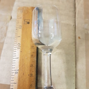antique 19th century 1800s mini glass wine glass hand made blown piece stunning item glassware barware