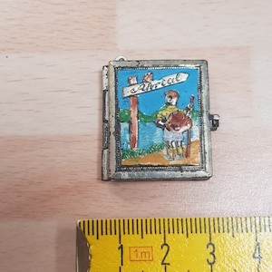 vintage ahrtal 1930s small postcard book brooch piece jewellery item unusual