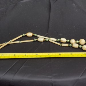 antique bone necklace minimalist piece retro item souvenir piece 1900s tribal piece hand made