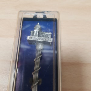 vintage usa souvenir spoon chapel maryland pewter piece kitsch item boho 1960s 70s piece