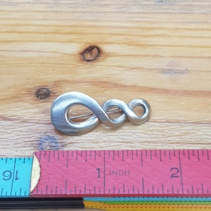antique silver? white metal? celtic knot brooch badge jewellery piece unusual item victorian 1900s piece