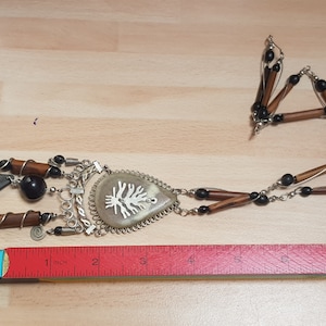 unusual nordic viking style pendant necklace jewellery statement piece item 1950s mid century