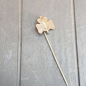 vintage swedish boy scouts badge rare stick pin 1960s item scandi souvenir piece brooch
