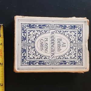 Waddingtons, década de 1950, todas as cartas de baralho britânicas, aviões de guerra, peças militares, aeronaves, vintage, boho