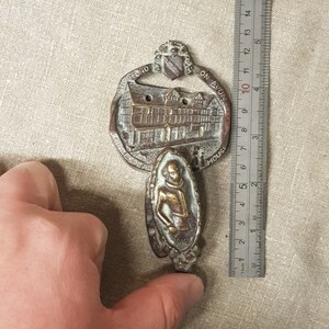antique victorian william shakespeare door knocker brass piece curios 1900s item unusual design souvenir british