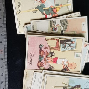 Kensitas Cigarette Cards Henry Boho Retro Pieces Artwork Vintage Antique  1910s 20s Pieces
