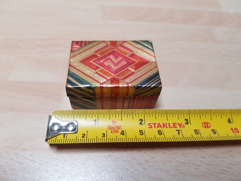 antique 1900s wicker handmade chinese oriental ring box jewellery piece treen trinket box wedding gift