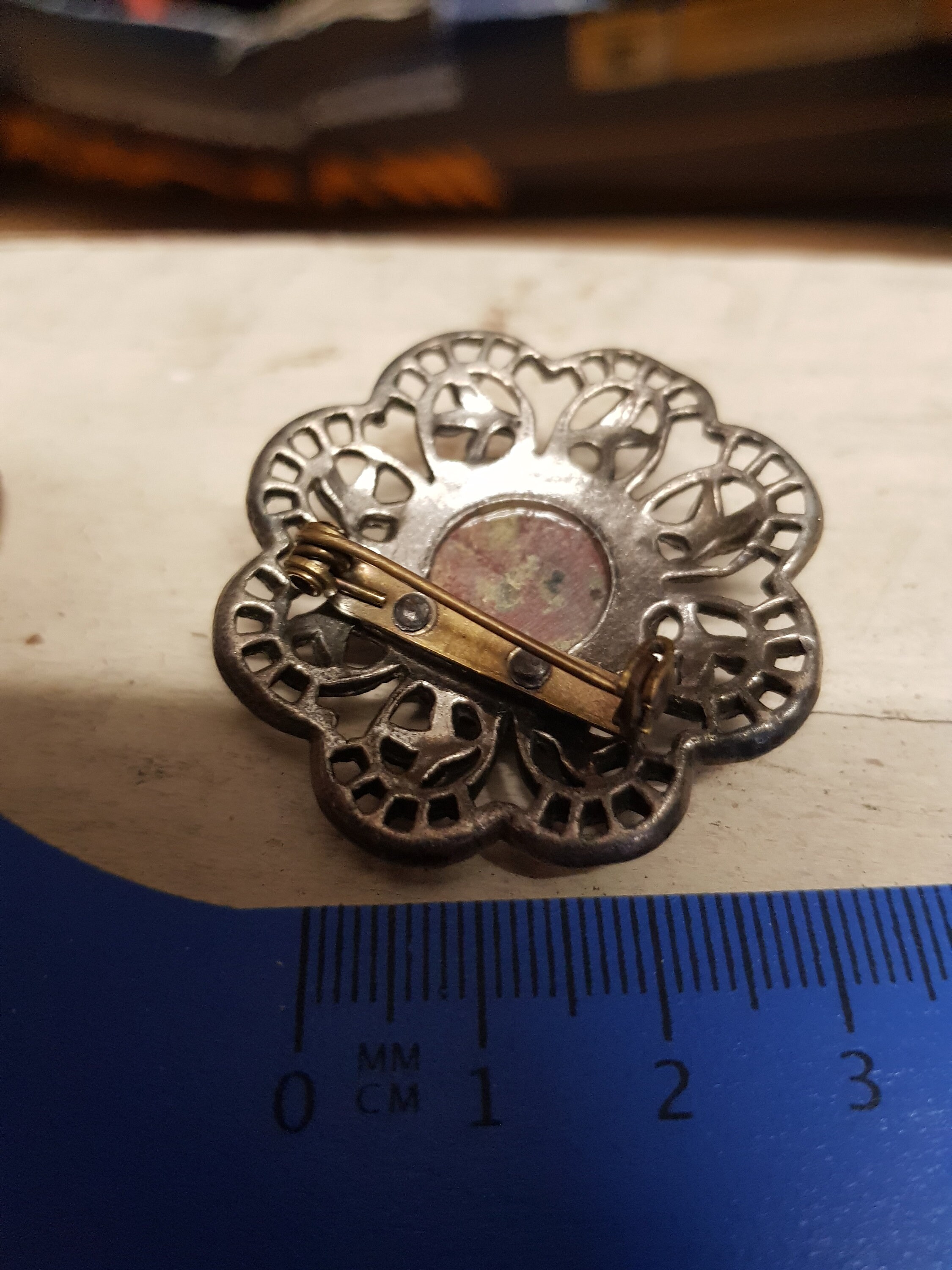 Broche Vintage Miracle - Épingle Celtique Fantaisie Avec Pierres | XXe Siècle