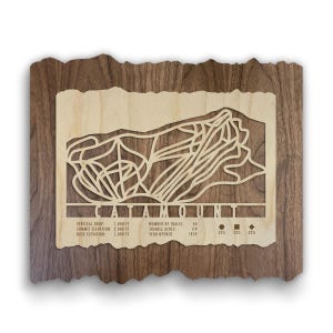 Catamount Ski Trail Map - Wood Wall Art