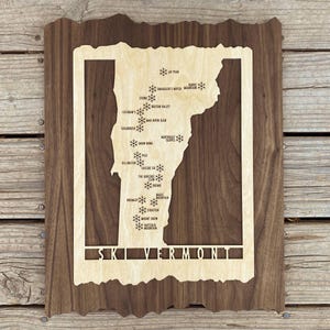 Ski Gifts, Ski Lodge Decor, Vermont, Ski Maps,