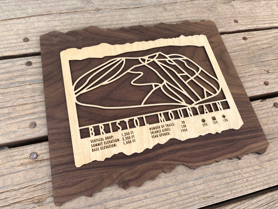 Bristol Mountain Trail Map Bristol Mountain Ski Decor Trail Map Art Skiing Snowboarding | Etsy  Australia