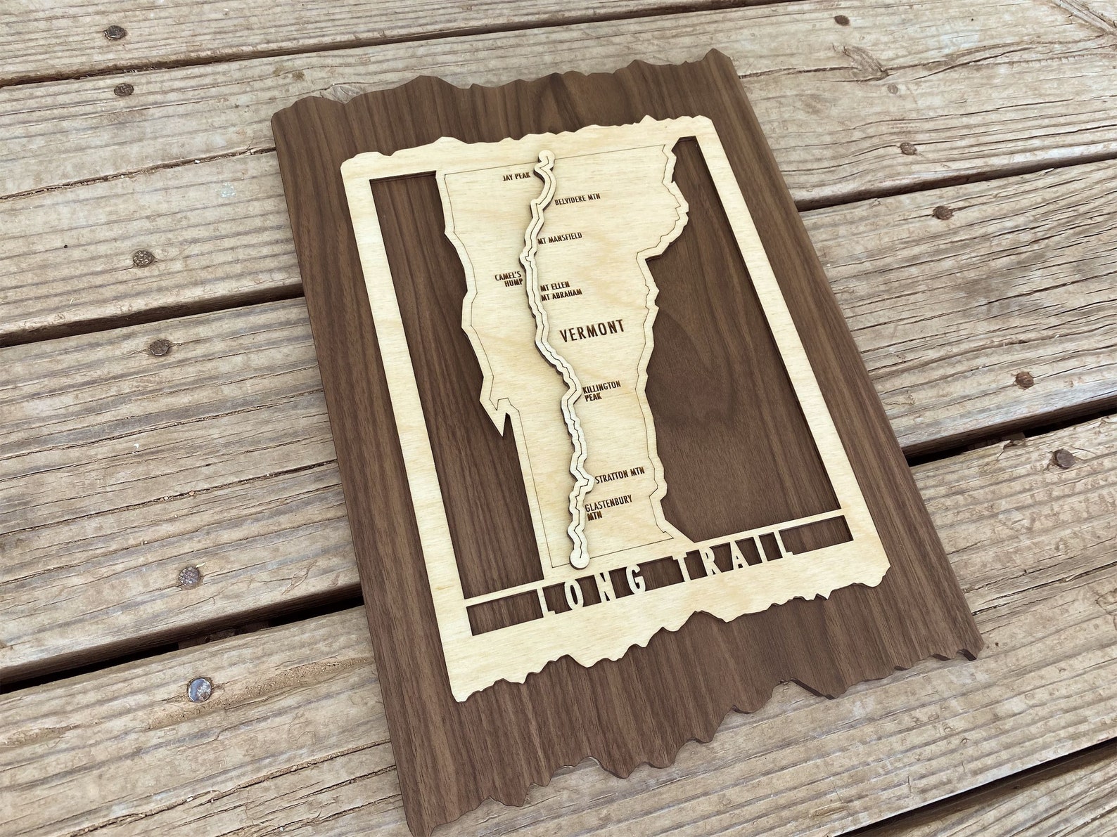 Vermont Long Trail Map Wood Cut - Il 1588xN.3786395680 578w 