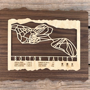 Bolton Valley Ski Decor Ski Art Skiing Snowboarding Ski Gifts - Vermont Ski House Decor - Housewarming Ski Cabin