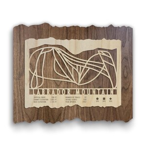 Labrador Mountain Ski Trail Map - Gift for Skiers