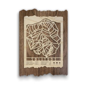 Solitude Ski Trail Map Art - Wood Wall Decor