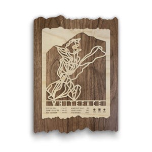 Whiteface Ski Trail Map - Wood Wall Art for your Ski House