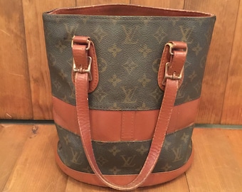 SALE! Vintage LOUIS VUITTON Monogram Small Bucket Bag