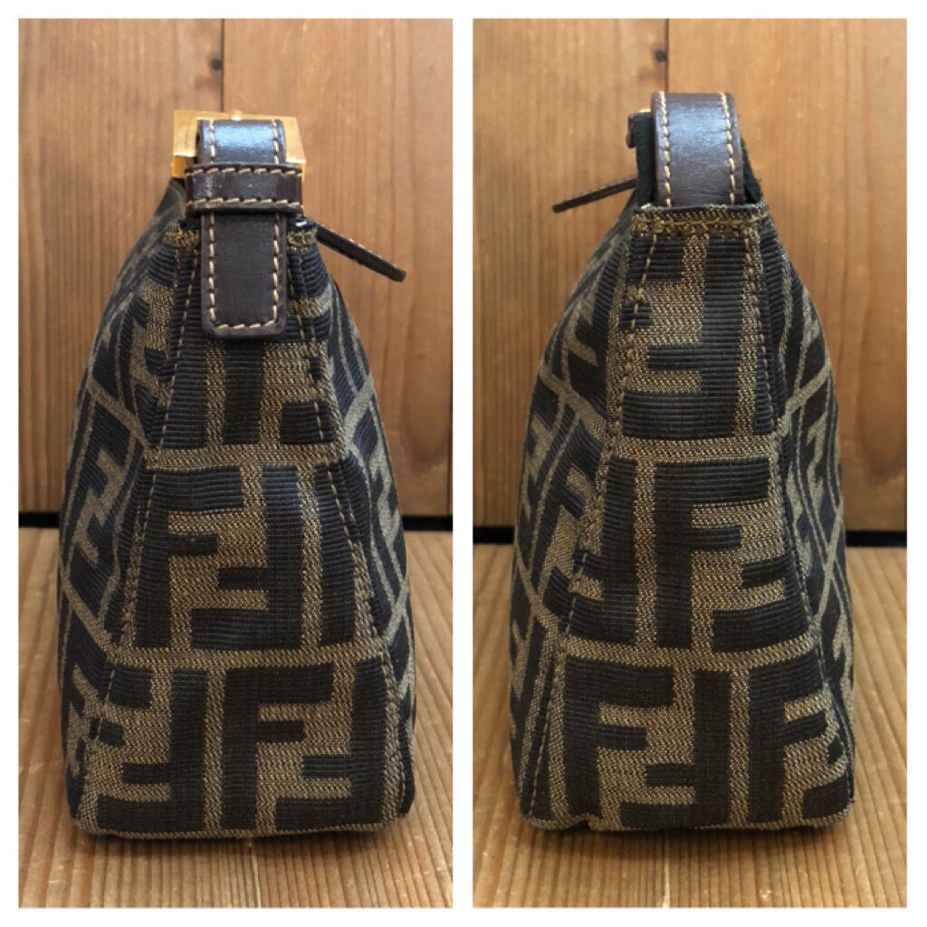 Fendi Zucca Crayons Pochette in Brown