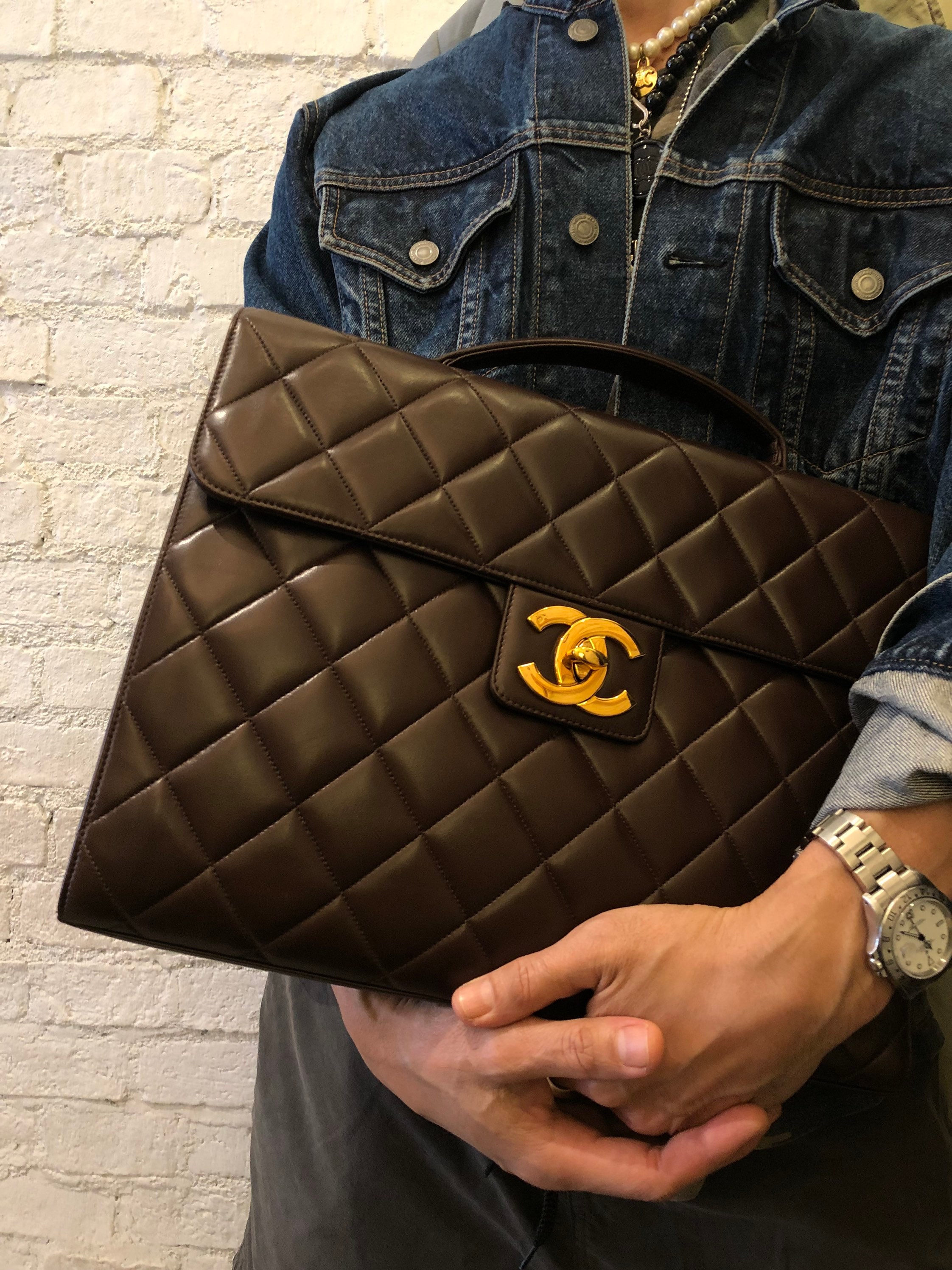 Chanel briefcase vintage clearance