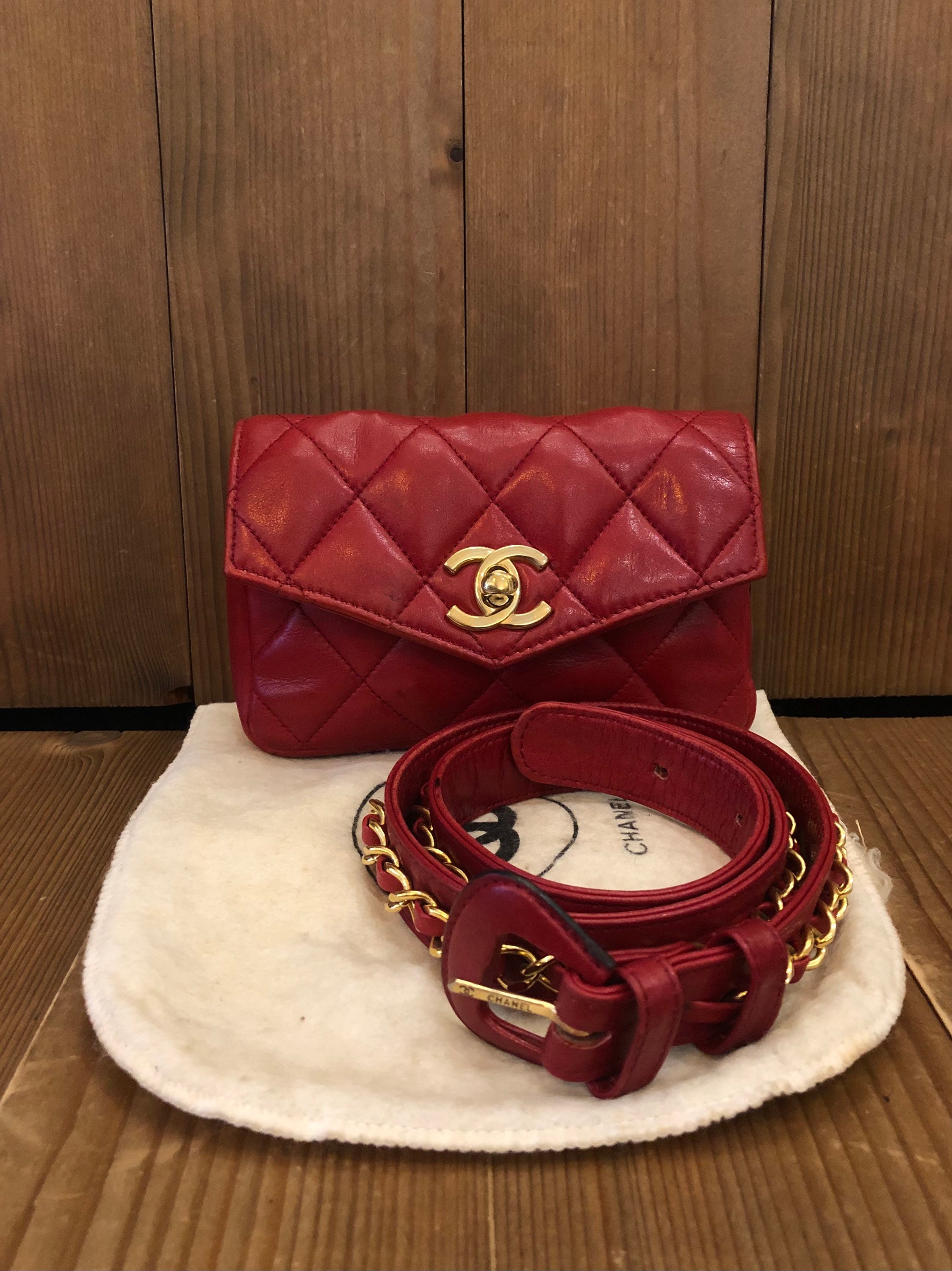 Chanel Red Belt - Etsy Chanel Red Belt - Etsy