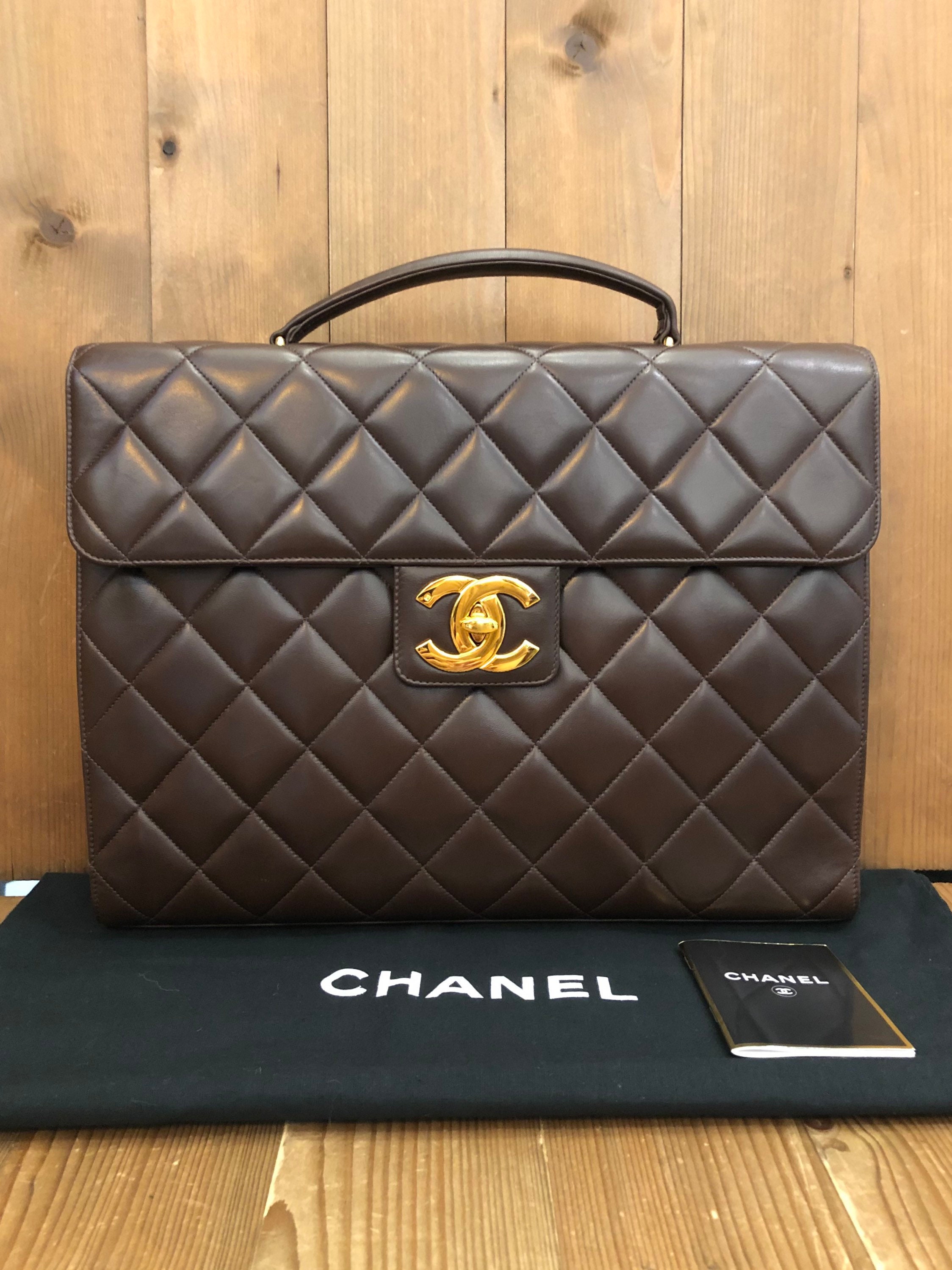 Chanel Brown Leather Bag 