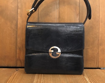 Gucci vintage black leather bag 2025