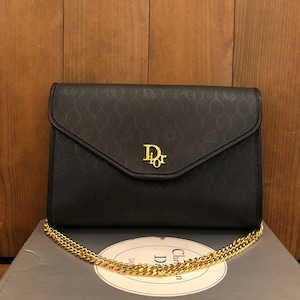 Vintage Christian Dior Honeycomb Logo Monogram Mini Shoulder Bag