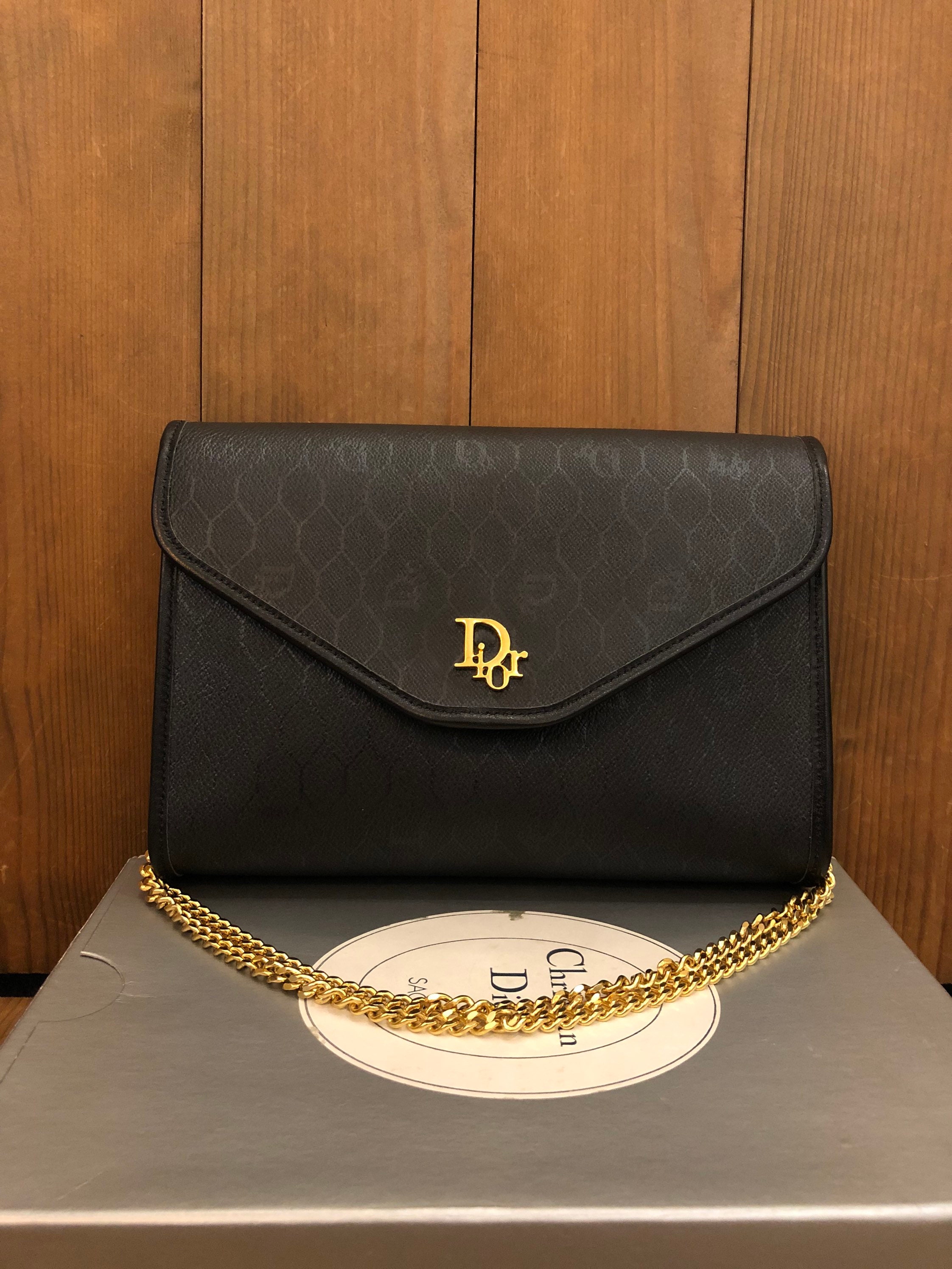 What Goes Around Comes Around Dior Canvas Mini Boston Bag in Black