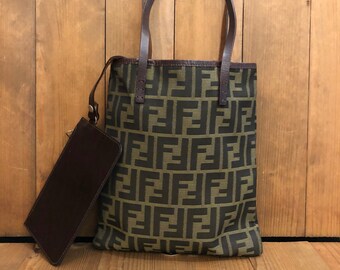 Fendi Zucca Jacquard Foldable Tote Bag